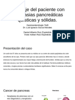 Abordaje Del Paciente Con Neoplasias Pancreáticas Quísticas y Sólidas.