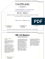 Certificado NR 10 Básico