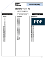 Special Test-01 XII JEE PCM Answer Key 11-11-2024