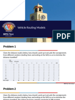 Vehicle Routing Models