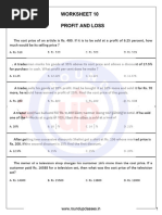 Profit N Loss Quiz 10