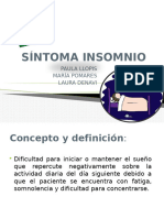 Síntoma Insomnio