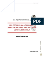 Errores Ortográficos Más Comunes Al Hablar y Escribir