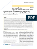 The Fed-Batch Principle For The Molecular Biology Lab: Controlled Nutrient Diets in Ready-Made Media Improve Production of Recombinant Proteins in