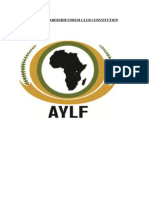 Africa Youth Leadership Forum Club Constitution