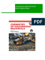 Instant Ebooks Textbook Chemistry of Hazardous Materials 5e 5th Edition Eugene Meyer Download All Chapters