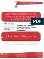 AFT ATPL - Human Factors