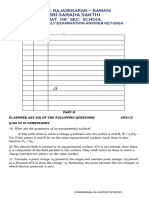 11th Physics Quarterly Exam 2024 Answer Key Virudhunagar District English Medium PDF Download