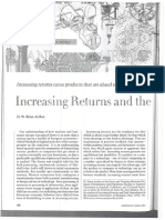 Class 3 - Reading - Arthur 1996 "Increasing Returns and The New World of Business," HBR