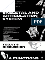 THE Skeletal and Articulation System: Anatomy and Physiology Lecture