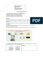 Taller Soluciones Factores, Unidades de Concentración