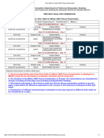 Time Table For Winter 2024 Theory Examination 5I