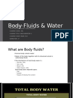 Body Fluids Water