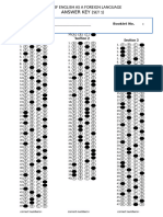 Toeflanswer KEY SET 1 Toefl