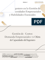 Rol Del Ingeniero en La Gestion de Costos Necesidades Empresariales y Habilidades Esenciales