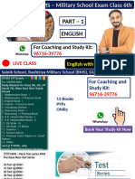 Sainik School English Free PDF by Best Teacher Ajay Sharma Sir