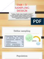 Sampling Design & Different Types of Sampling Techniques