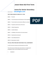 Biology SS2 First Term