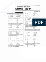 AIIMS 2011 Questions