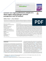 Emission and Engine Performance Analysis of A Diesel Engine Using Hydrogen Enriched Pomegranate Seed Oil Biodiesel