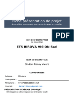 Fiche de Presentation de Projet