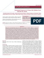 Malocclusion and Dentoalveolar Trauma in 35 Yearsold Children From Salvadorba Brazil