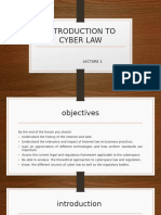 Lecture 1 Introduction To Cyber Law