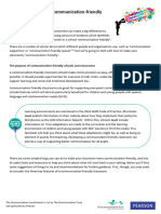 Key Features of A Communication Supportive Classroom