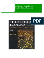 (Ebooks PDF) Download Theoretical Ecology Principles and Applications 3rd Edition Robert May Full Chapters