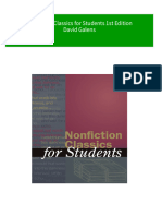 (FREE PDF Sample) Nonfiction Classics For Students 1st Edition David Galens Ebooks