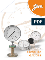 Pressure Gauges Catalogue