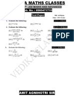 Vedika Classes 12 Test 19 September