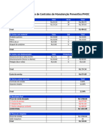 Planilha de Precificacao de Contrato de Manutencao Preventiva