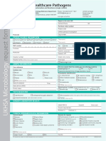 H2 Healthcare Pathogens Request Form Single Isolate