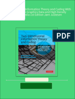 Two Dimensional Information Theory and Coding With Applications To Graphics Data and High Density Storage Media 1st Edition Jørn Justesen