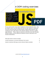 JavaScript DOM Exercises
