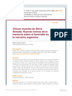 Chicas Muertas de Selva Almada. Nuevas Formas de La Memoria Sobre El Femicidio e