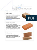 Tipos de Ladrillos para Construcción