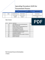 Procurment Policy