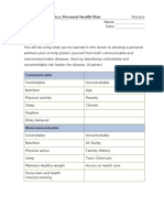 4.1.5 Practice - Personal Health Plan (Practice)