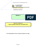 Grade 11, Geography, MARKING GUIDELINES Term 3 Test 2022