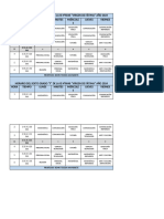 Horario Sexto Grado F Actualizado