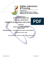 N5 Strength of Materials and Structures November 2016