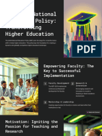 The 2020 National Education Policy Transforming Higher Education