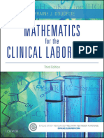 Mathematics For The Clinical Laboratory