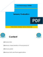 Chapter 9 - Cubt402 - Sensory Evaluation