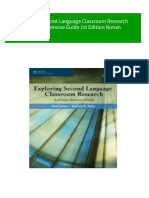 (Ebooks PDF) Download Exploring Second Language Classroom Research A Comprehensive Guide 1st Edition Nunan Full Chapters