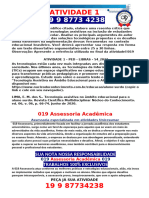 Atividade 1: 019 Assessoria Acadêmica