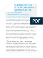 Cómo Corregir El Error 4013 - 4014 de Iphone Durante La Actualización Del iOS