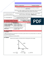 G9 LP MODULE 7 LESSON 4.2 Solving Right Triangle Given The Length of The Hypotenuse and Length of One Leg